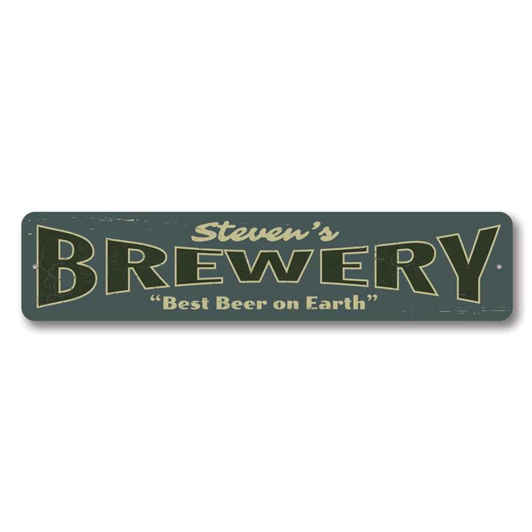 Brewery Metal Sign