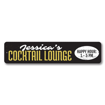 Cocktail Lounge Metal Sign