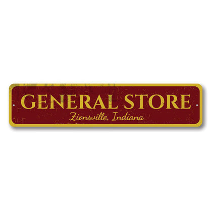 General Store Metal Sign