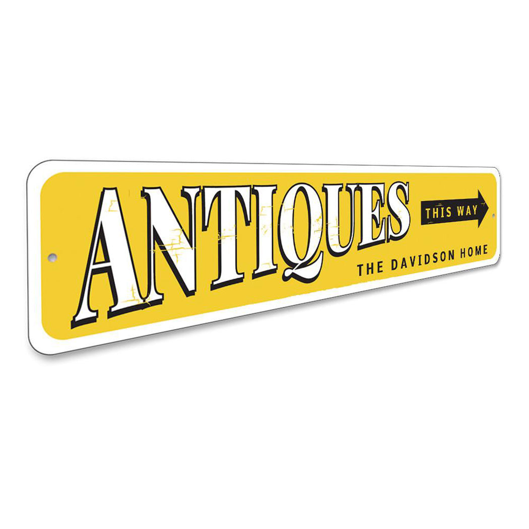 Antiques This Way Sign