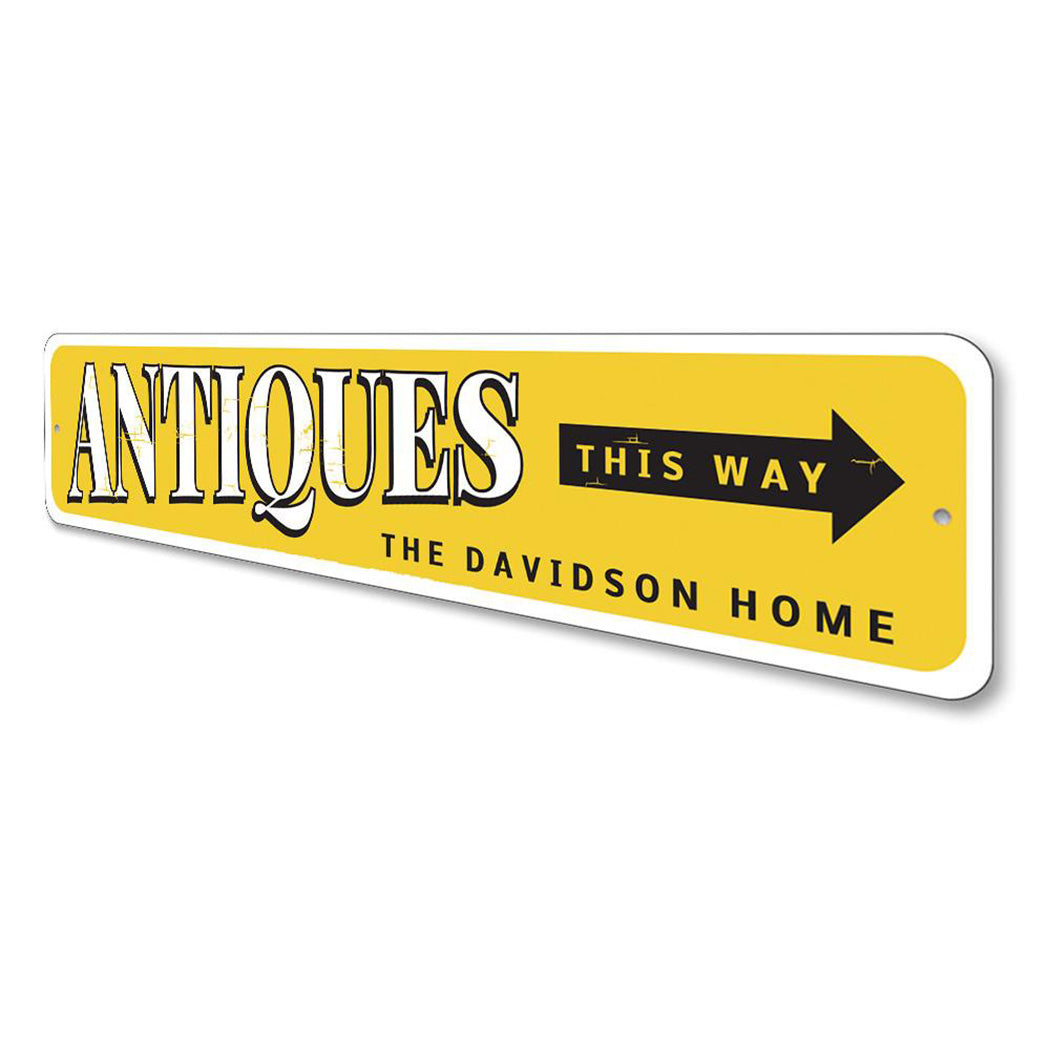 Antiques This Way Sign