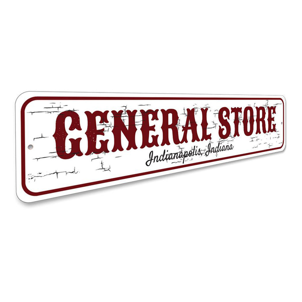 General Store City State Sign