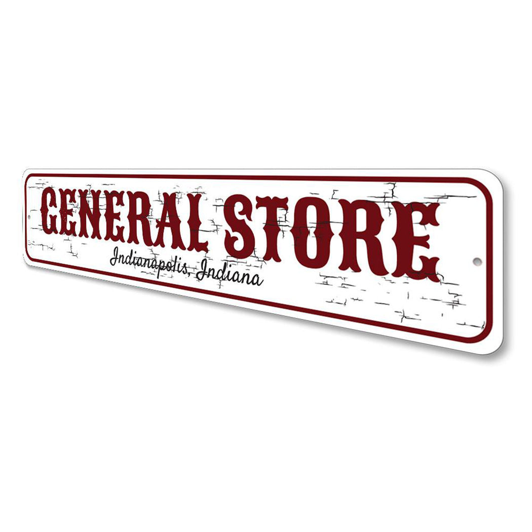 General Store City State Sign
