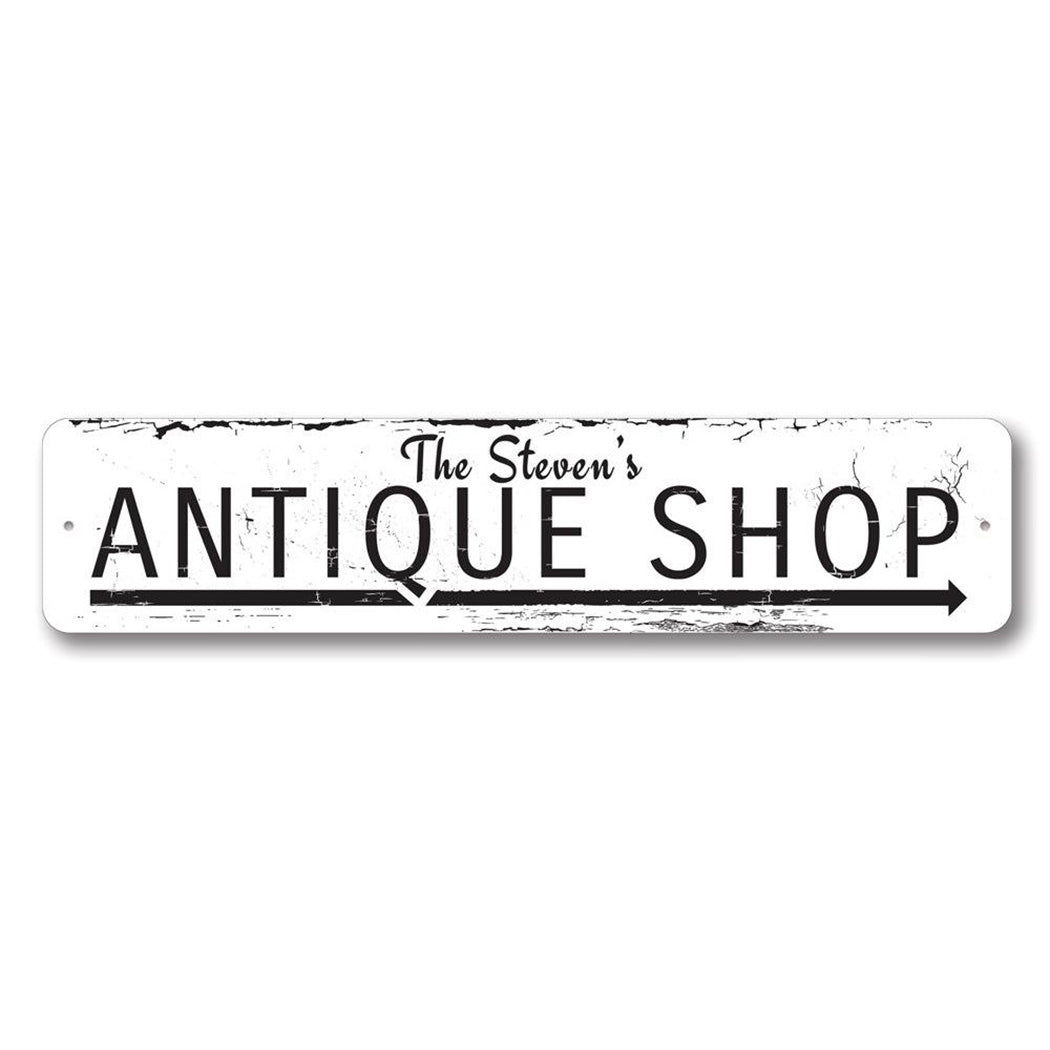 Antique Shop Arrow Sign