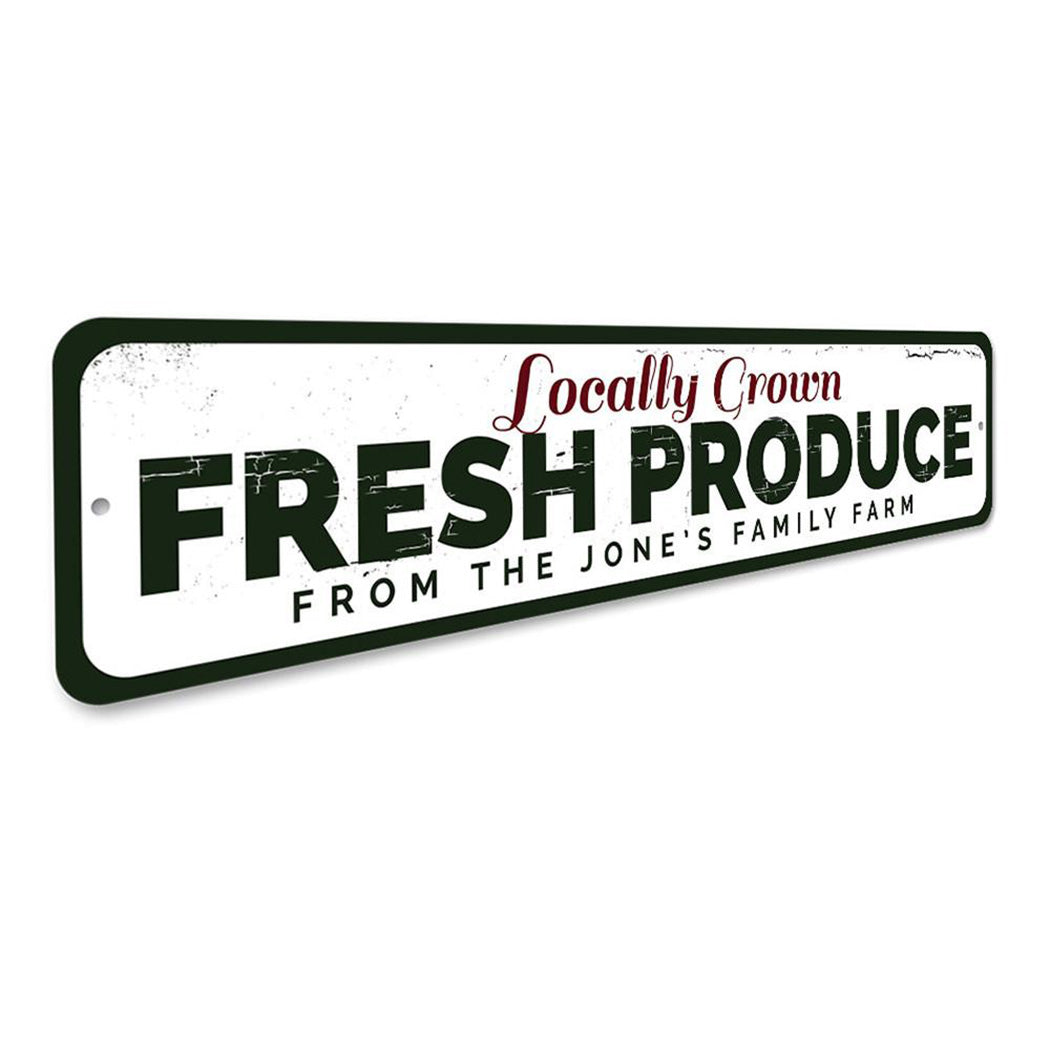 Locally Grown Fresh Produce Sign