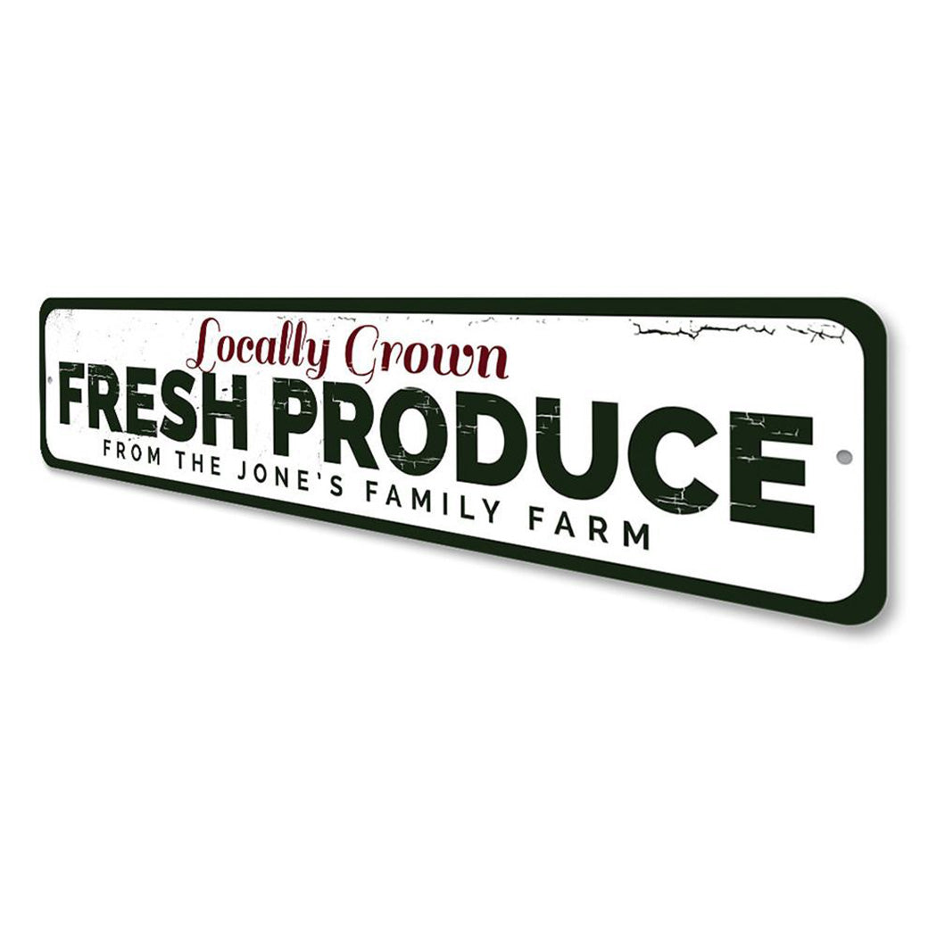 Locally Grown Fresh Produce Sign
