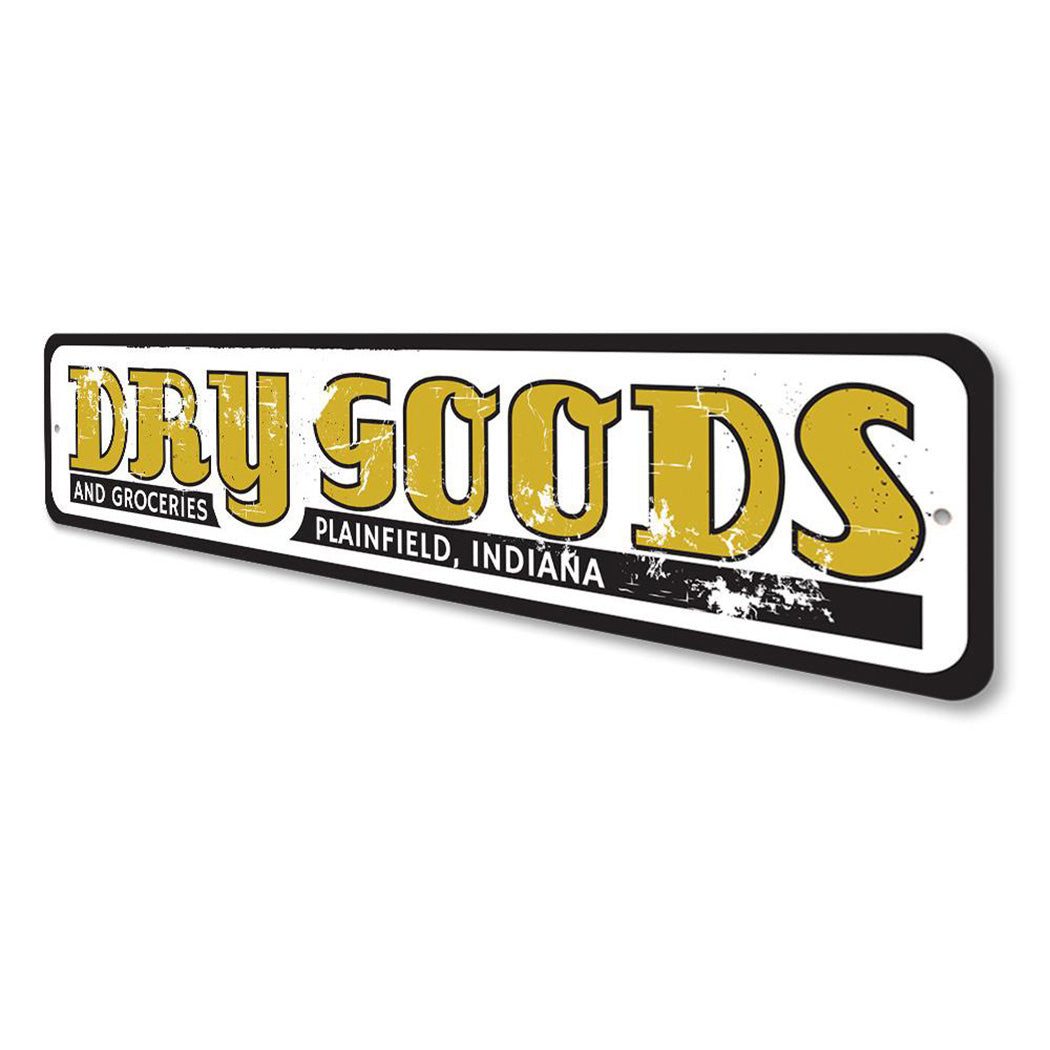 Dry Goods and Groceries Sign