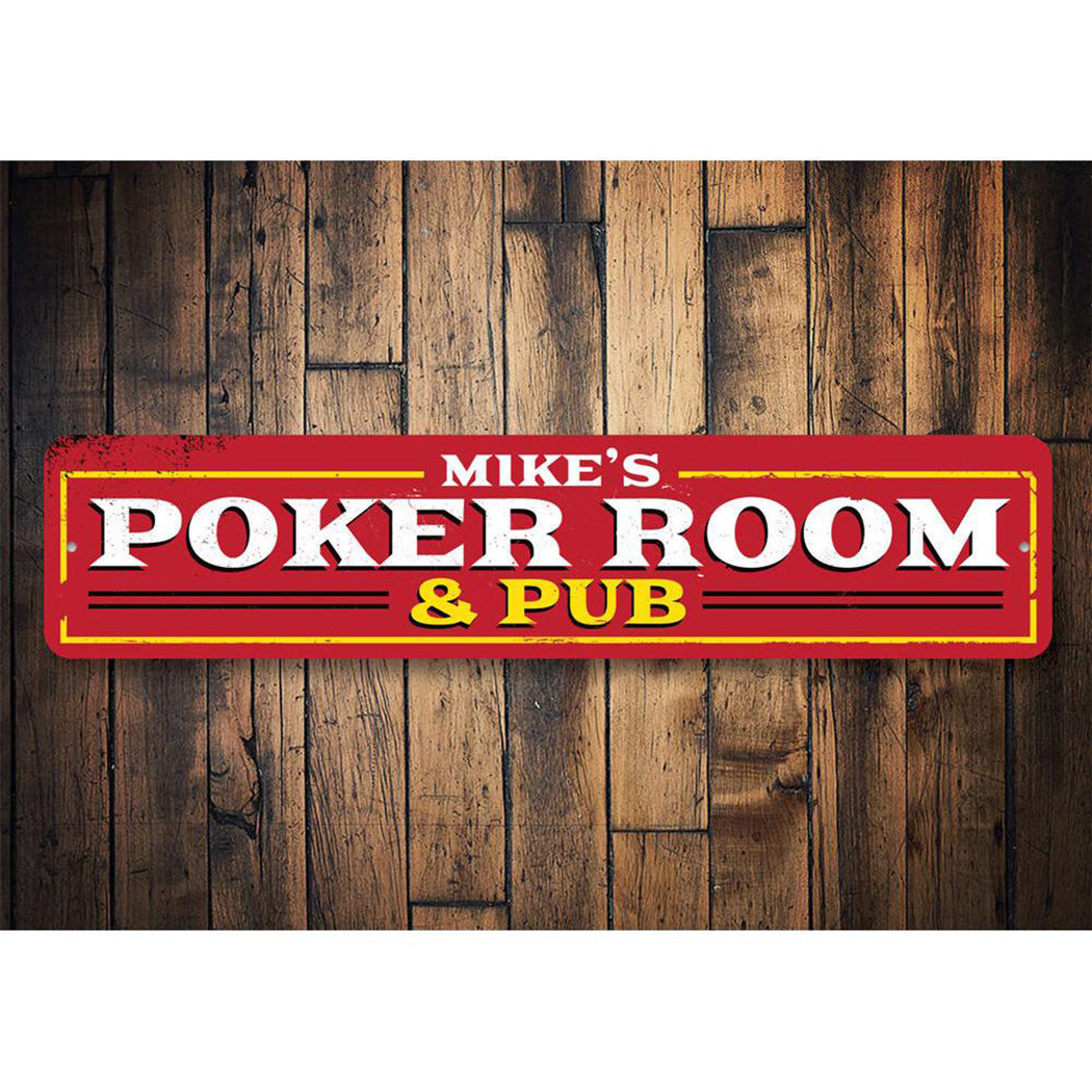 Poker Room & Pub Sign