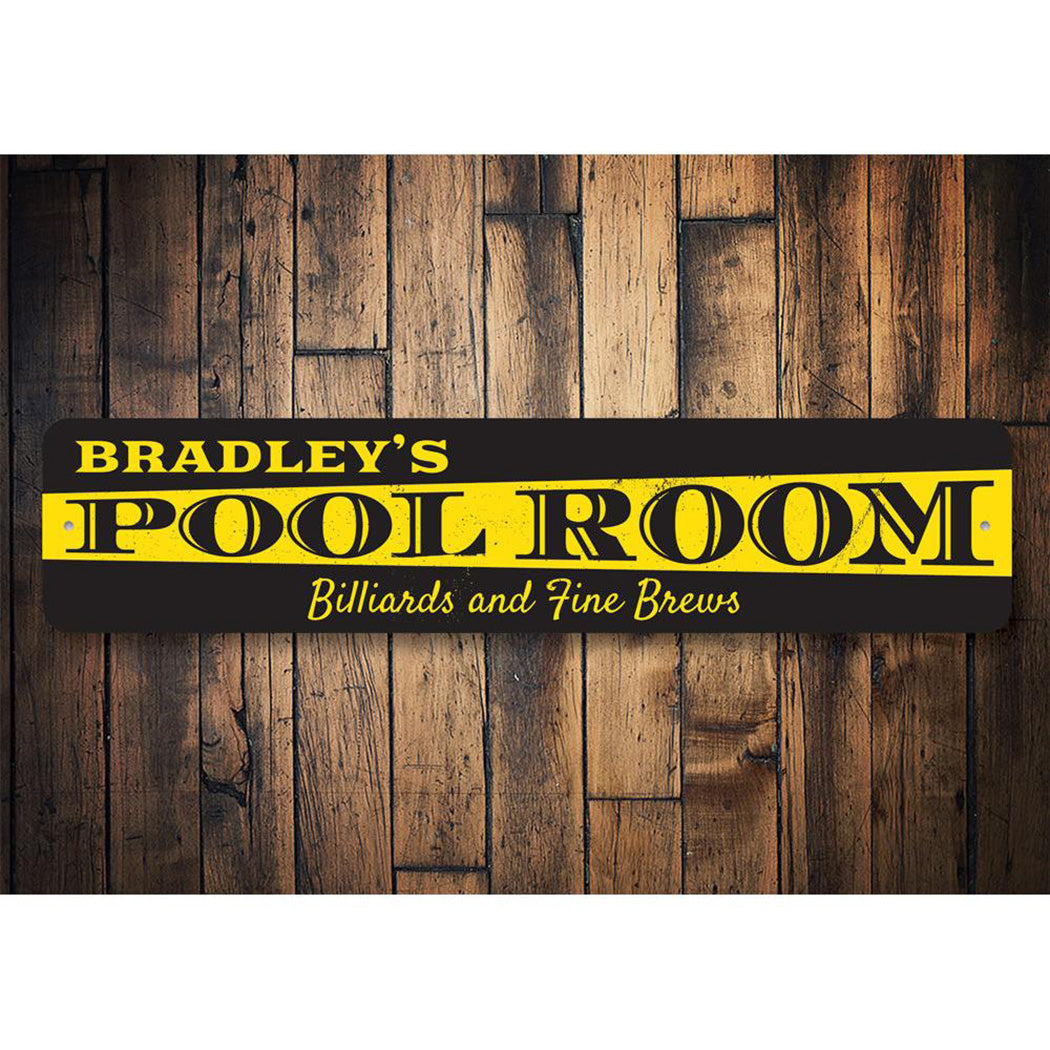 Pool Room Sign