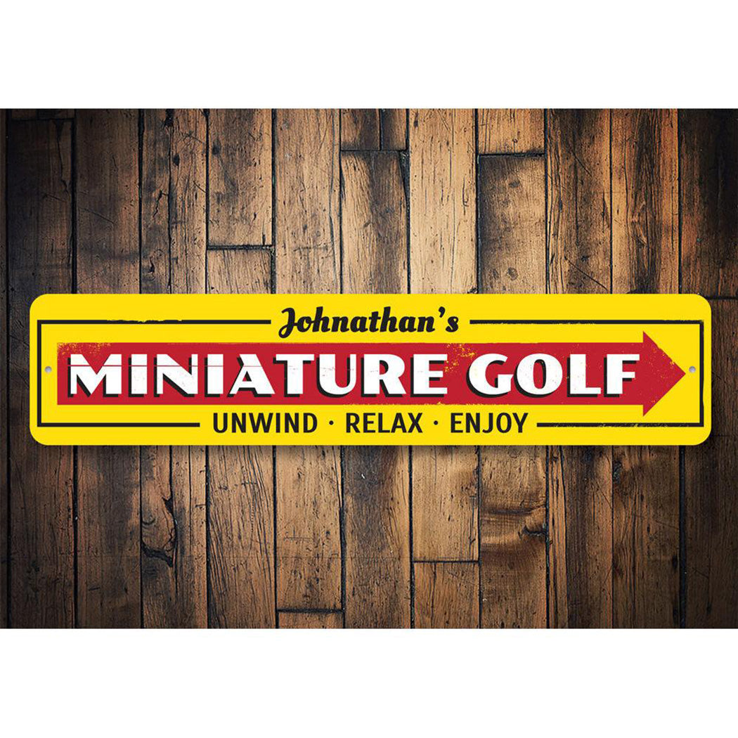 Mini Golf Sign