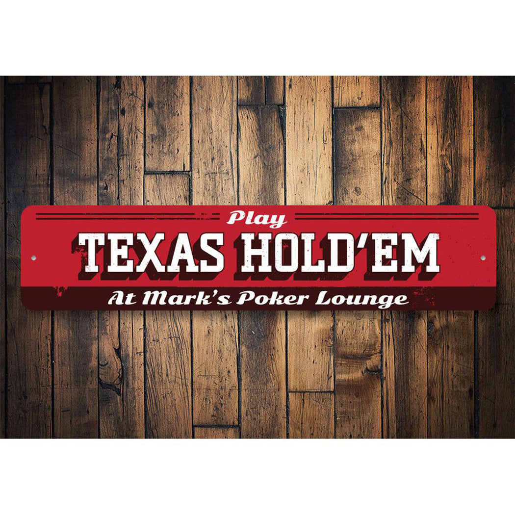 Texas Hold Em Sign