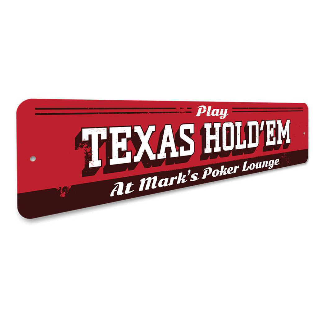 Texas Hold Em Sign