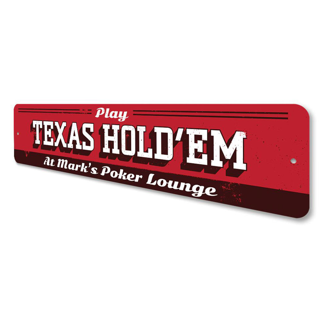 Texas Hold Em Sign