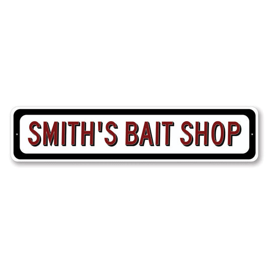 Bait Shop Metal Sign