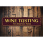 Wine Tasting Sign