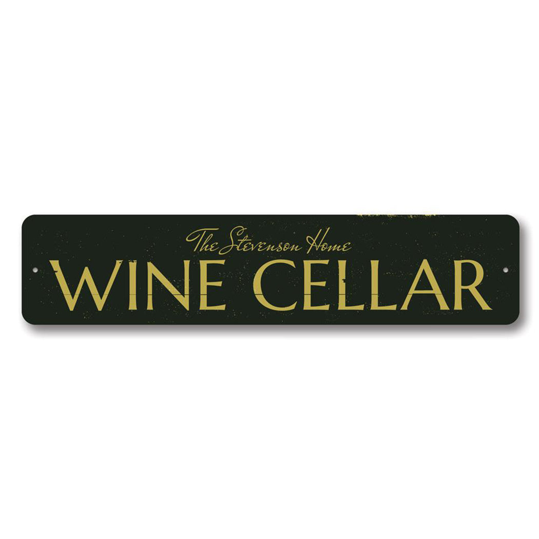 Wine Cellar Metal Sign