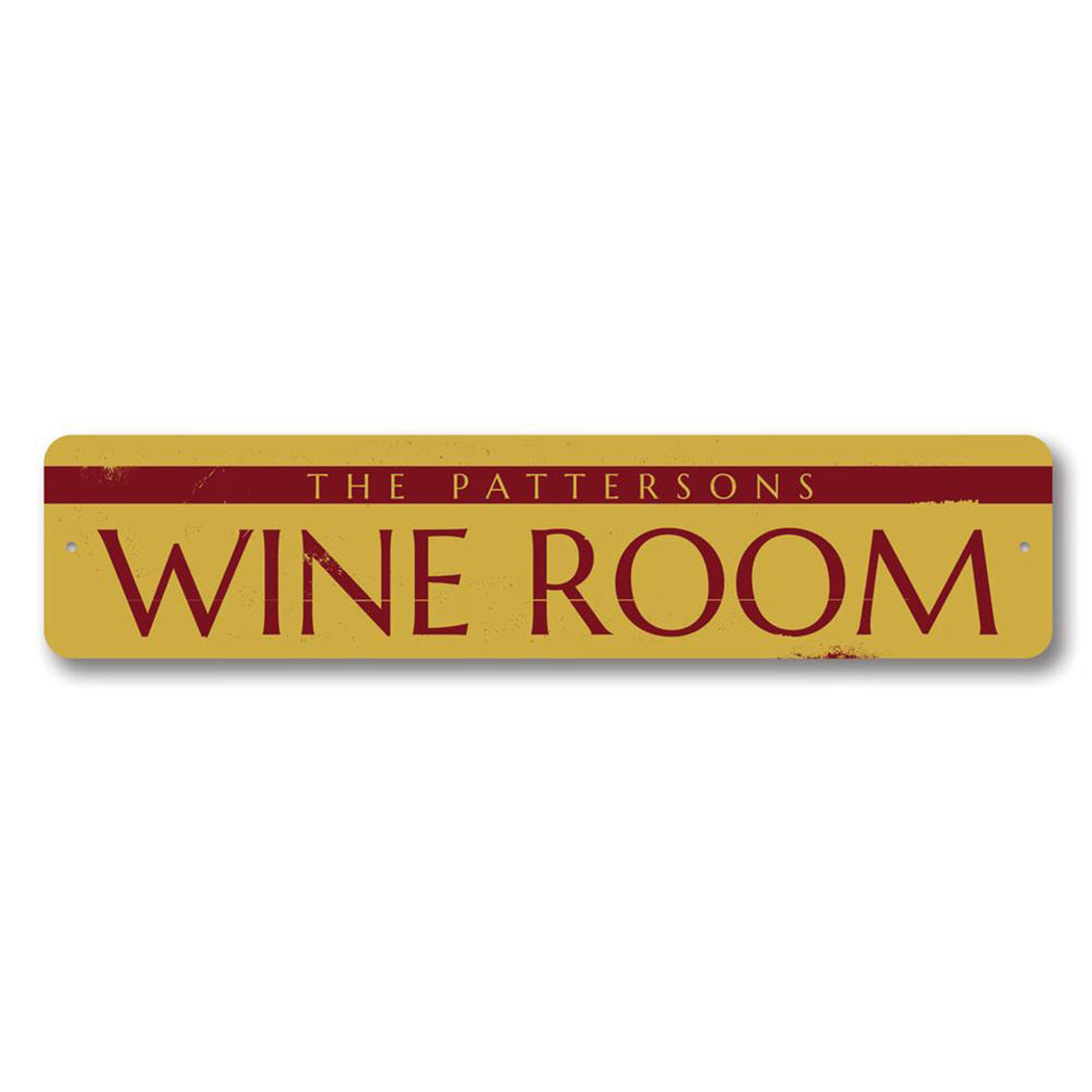 Wine Room Metal Sign