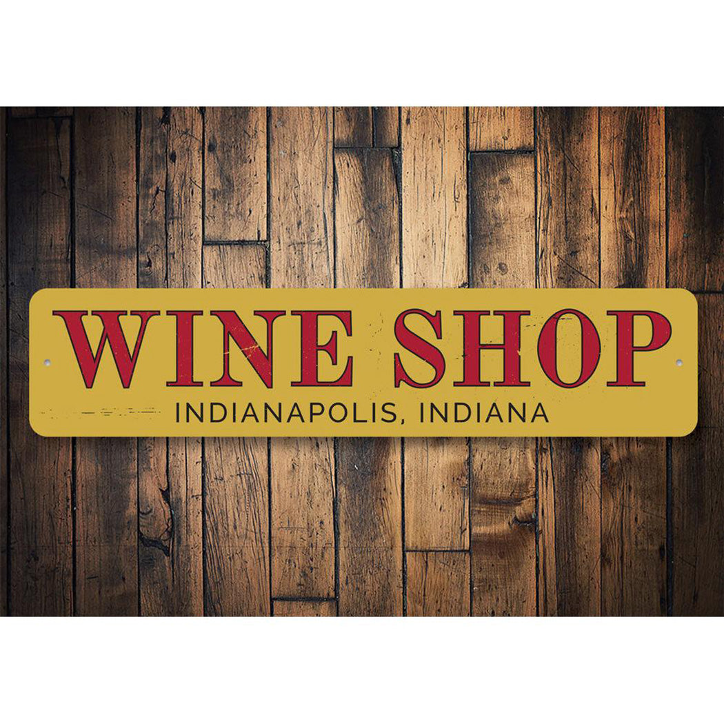 Wine Shop Name Sign