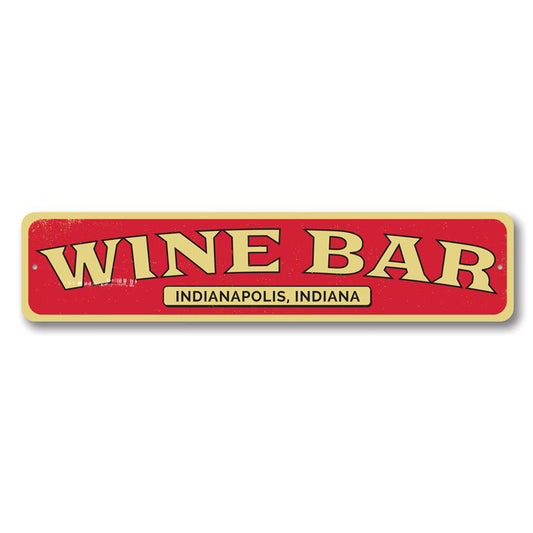 Wine Bar Location Sign