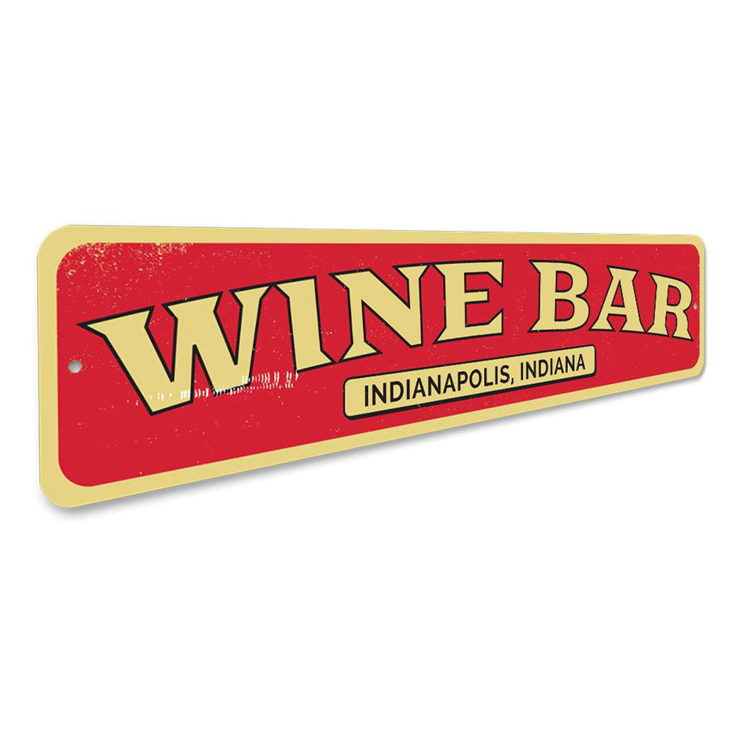 Wine Bar Location Sign