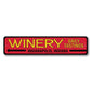 Winery Metal Sign
