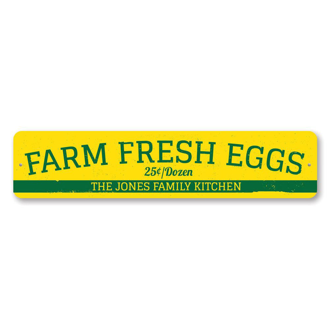 Farm Fresh Eggs Metal Sign