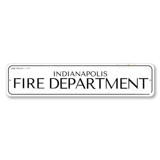 Fire Department Metal Sign