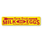 Farm Fresh Milk & Eggs Metal Sign