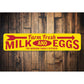 Farm Fresh Milk & Eggs Sign