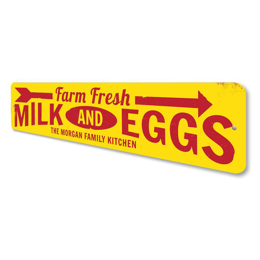 Farm Fresh Milk & Eggs Sign