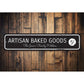 Artisan Baked Goods Sign