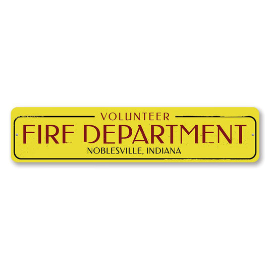 Volunteer Fire Department Sign