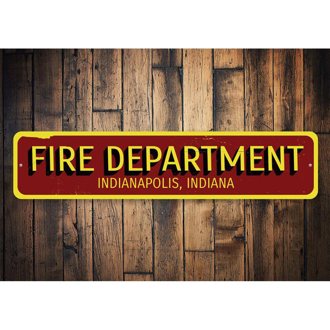 Fire Department City State Sign