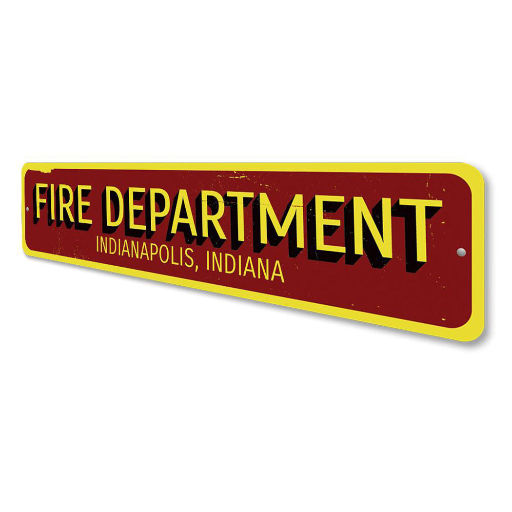 Fire Department City State Sign