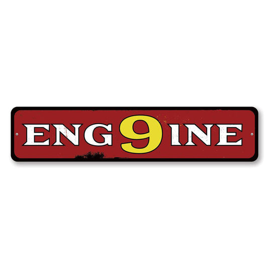 Engine Number Metal Sign