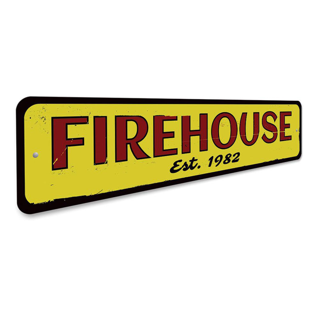 Firehouse Established Date Sign