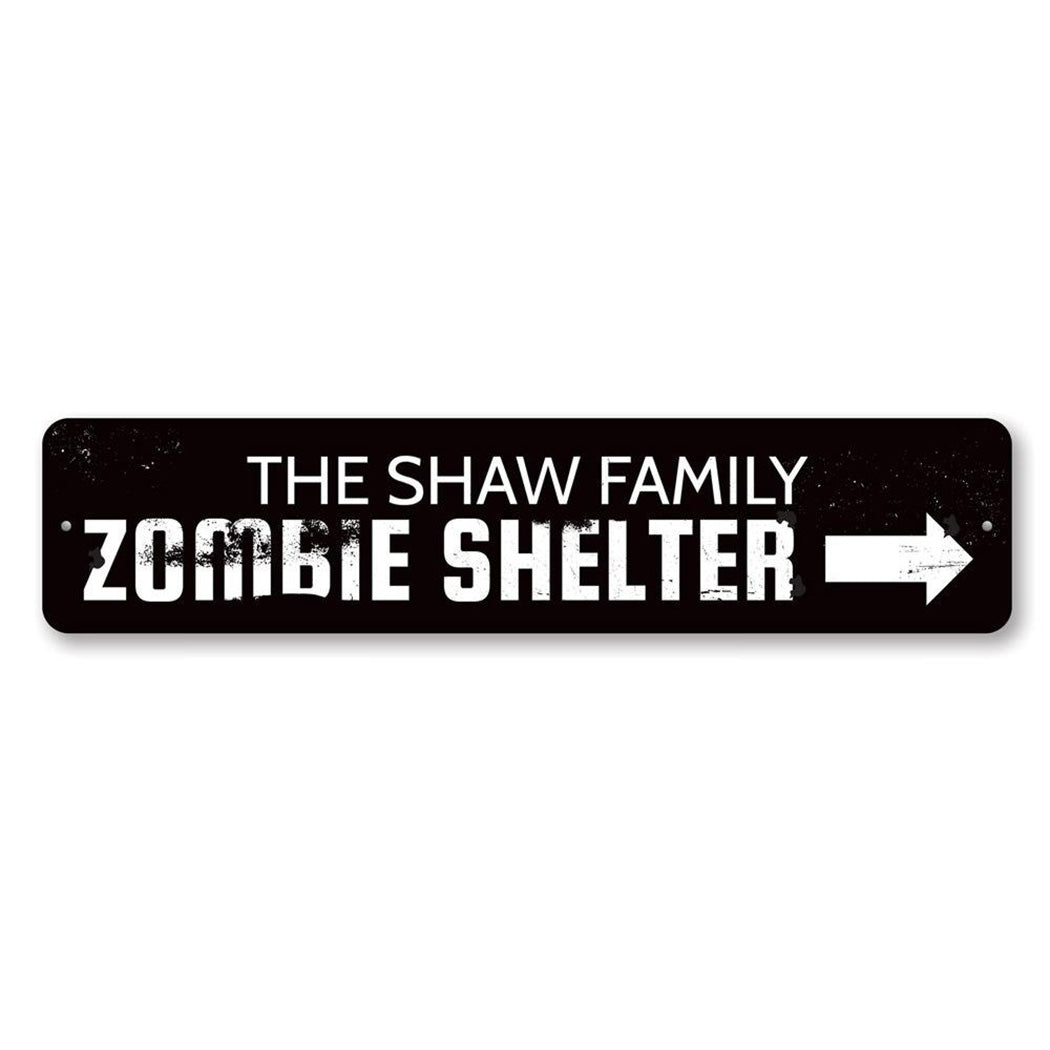 Zombie Shelter Sign