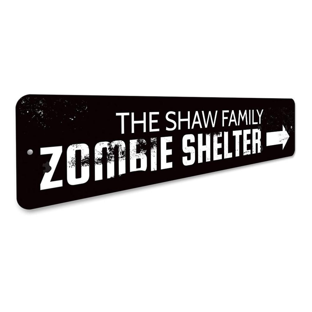 Zombie Shelter Sign