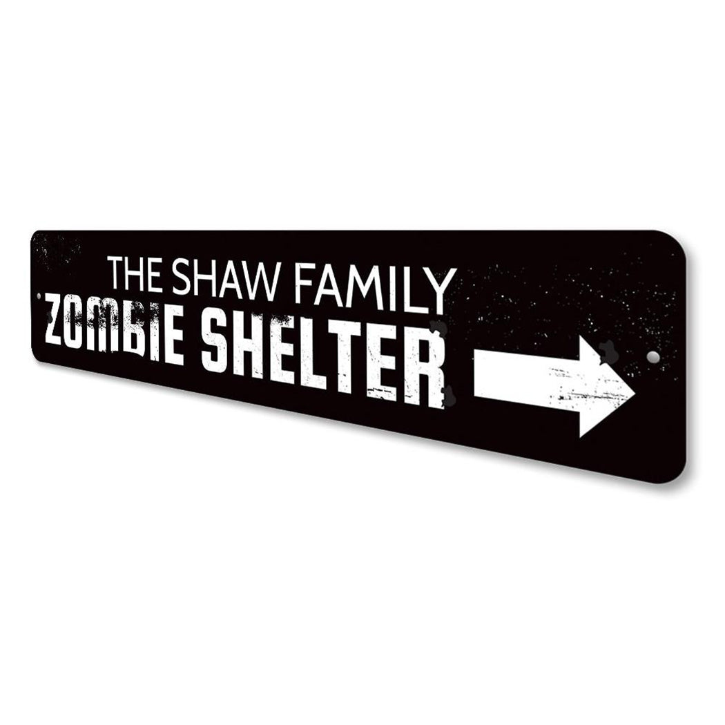 Zombie Shelter Sign