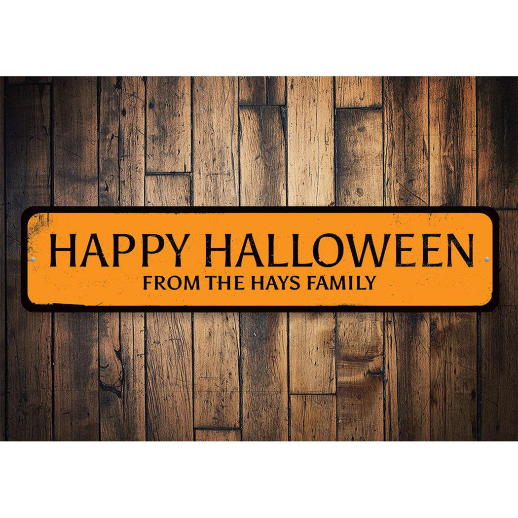 Happy Halloween Family Sign