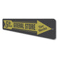 General Store Pointing Arrow Sign
