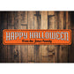 Family Name Happy Halloween Sign