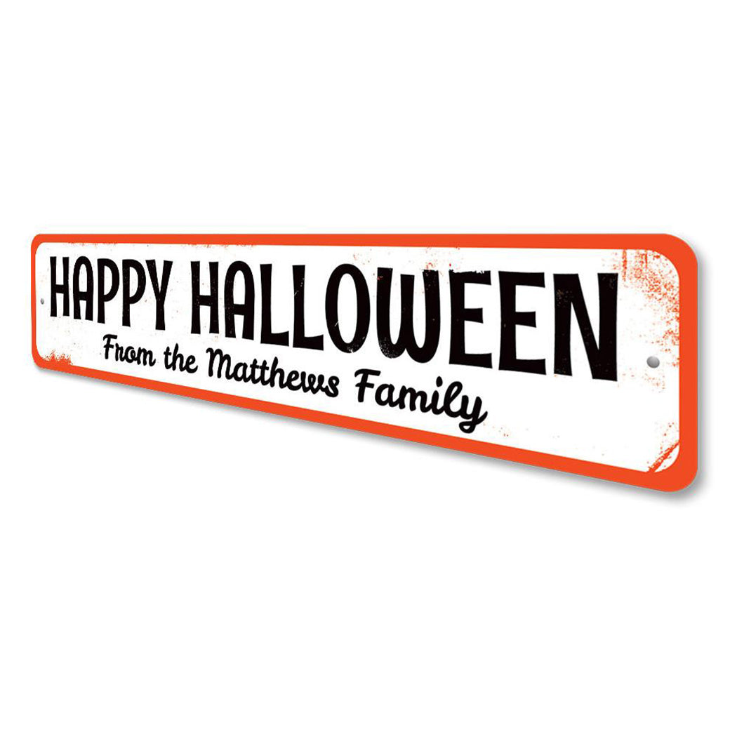 Family Halloween Sign