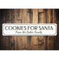 Santa's Cookies Sign