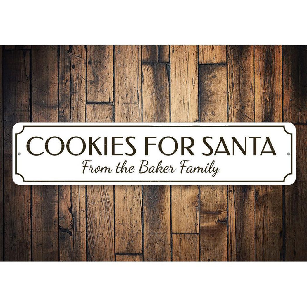 Santa's Cookies Sign