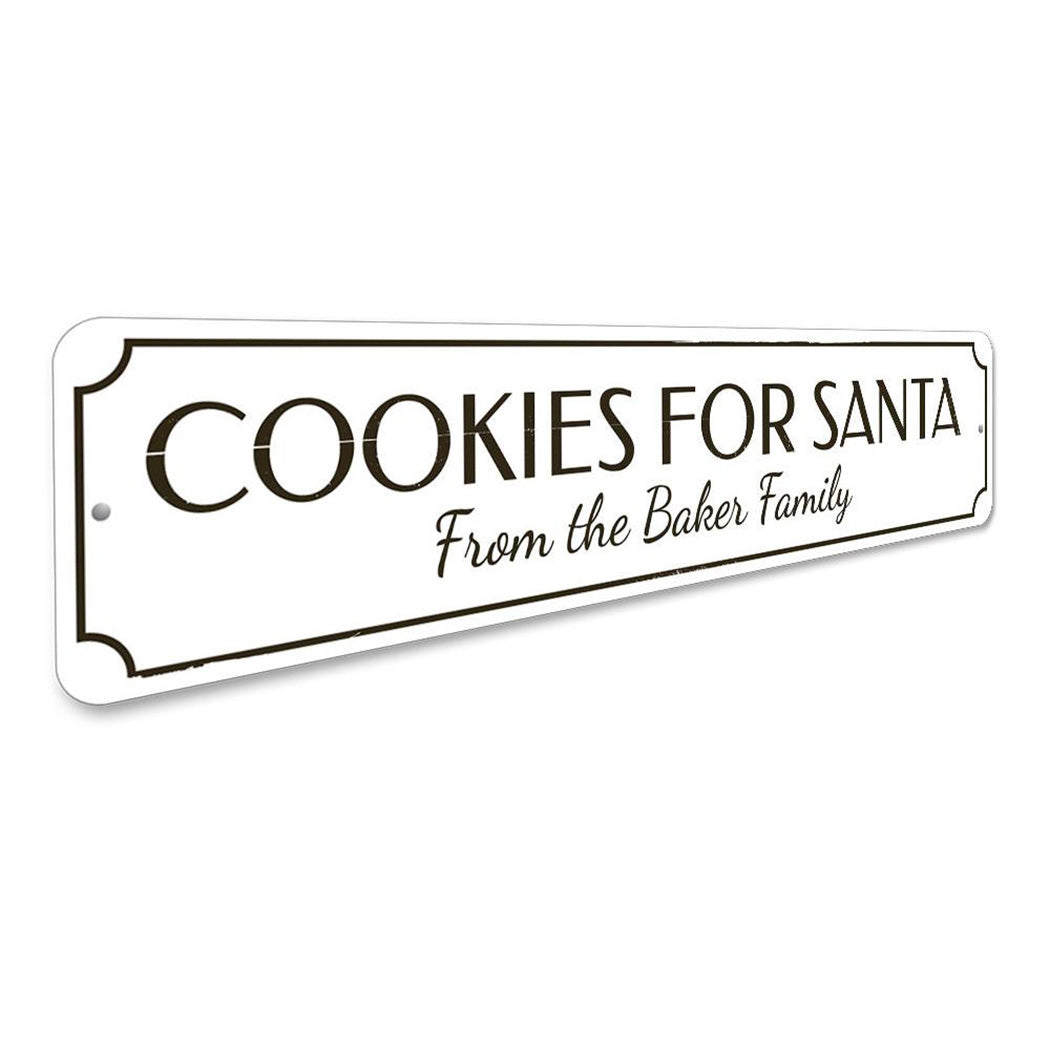 Santa's Cookies Sign