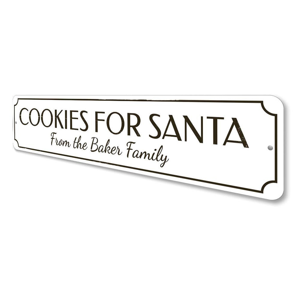 Santa's Cookies Sign