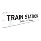 Train Station Sign