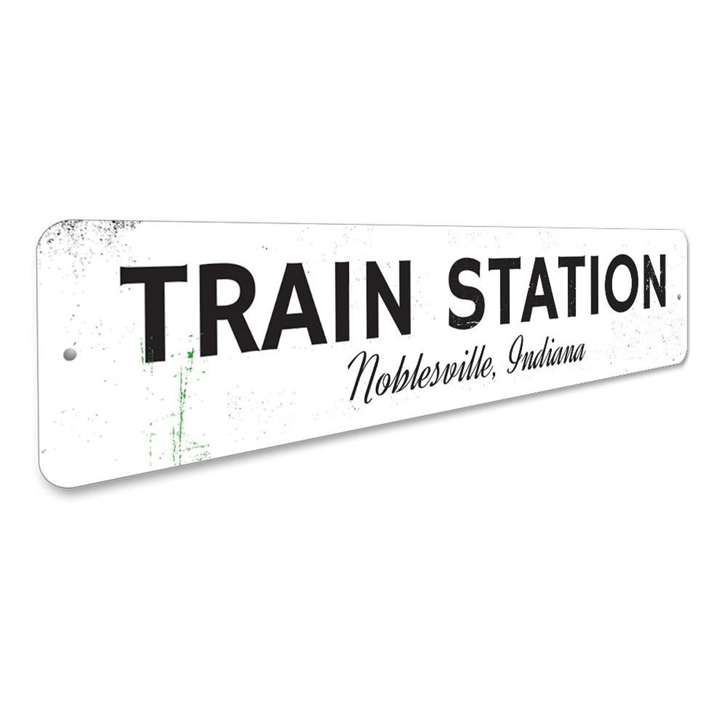 Train Station Sign