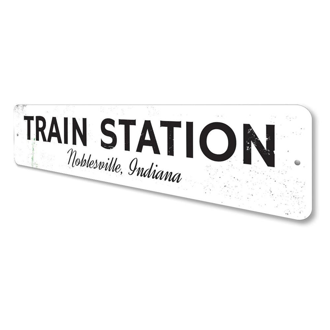 Train Station Sign